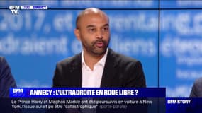 Ultradroite à Annecy: "Il y a une volonté politique manifeste de ces groupes de nourrir une dynamique très forte de l'extrême droite" pour Dominique Sopo (SOS Racisme) 