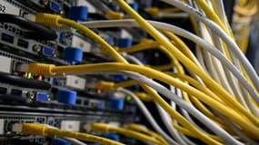 Photographie du 9 juillet 2021 du  "data center" ou centre de données de Scaleway à Saint-Ouen-l'Aumône 
