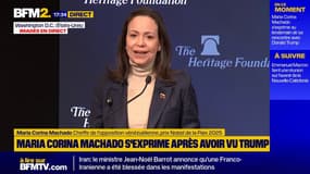 Capture de Nicolas Maduro: María Corina Machado se dit "absolument reconnaissante" à Donald Trump