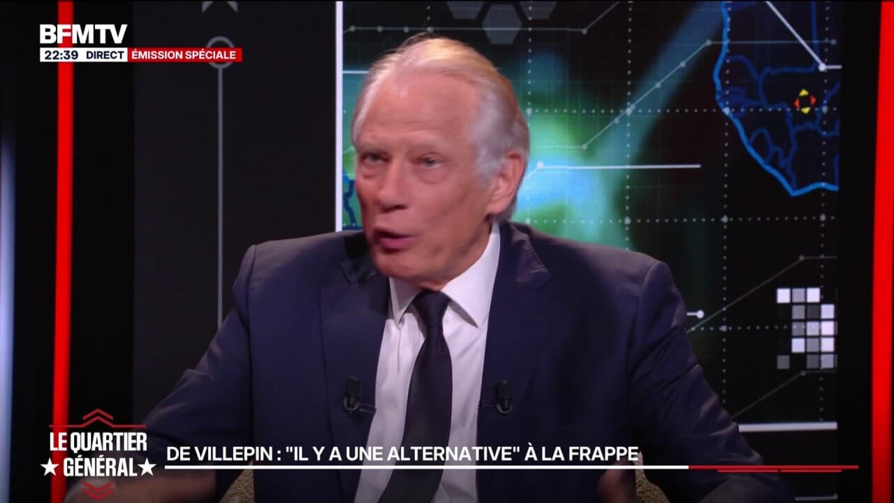 Possible attaque américaine contre l'Iran?: pour Dominique de Villepin, ancien Premier ministre, "il y a une alternative" à la frappe Kép