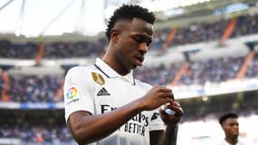 Vinicius Jr avec le Real Madrid contre l'Espanyol Barcelone