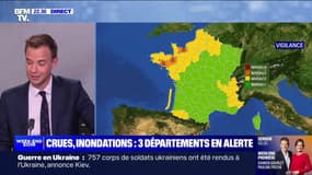Crues, inondations : trois départements en alerte - 24/01