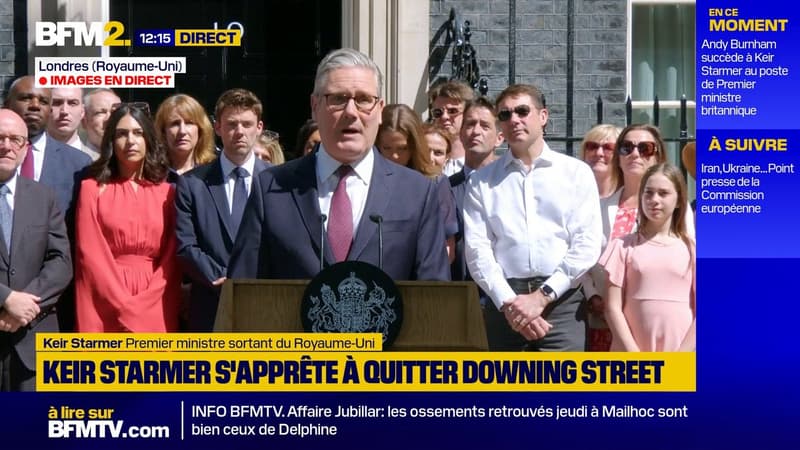Le Royaume-Uni est "plus fort et plus juste", assure Keir Starmer en quittant son poste de Premier ministre du Royaume-Uni
