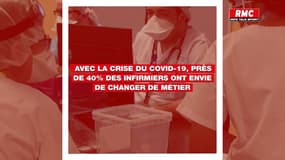 Avec la crise du Covid-19, près de 40% des infirmiers ont envie de changer de métier