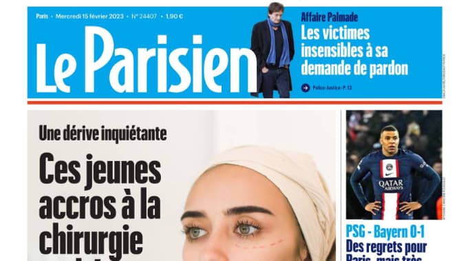 Des regrets tout de même en Une du Parisien, ce mercredi