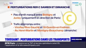 Île-de-France: des perturbations à prévoir dans les transports pour ce week-end de la Toussaint