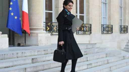La ministre de l'Education nationale, Najat Vallaud-Belkacem, le 20 janvier 2016 à l'Elysée, à Paris