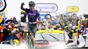 Ben O'Connor vainqueur de la 18e étape du Tour de France 2025, le 24 juillet 2025.