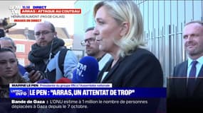 Marine Le Pen, sur l'attaque à Arras: "Il faut que la France se fasse respecter, il faut que le président de la République et son gouvernement fassent respecter les Français"