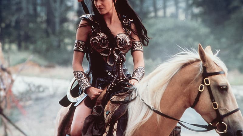 Lucy Lawless dans le rôle de "Xena la guerrière".