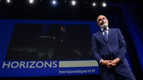 L'ancien Premier ministre et maire du Havre Edouard Philippe lance son propre parti, baptisé "Horizons", le 9 octobre 2021 au Havre