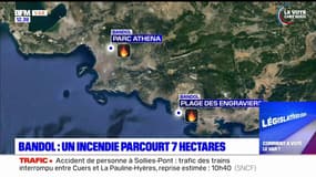 Bandol: un incendie parcourt 7 hectares