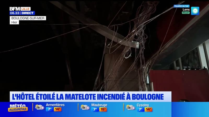 Un gros maillage électrique à refaire: après un incendie dans un hôtel de Boulogne-sur-Mer, les travaux vont durer plusieurs semaines