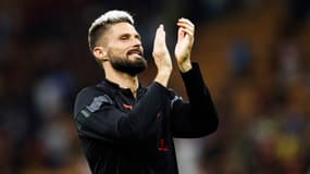 Olivier Giroud avec le Milan AC en 2022.