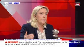 Marine Le Pen: "Women are the first victims of the pension reform"