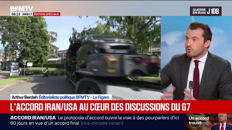 ÉDITO - G7: "Le menu des discussions va être très large entre Emmanuel Macron et Donald Trump"