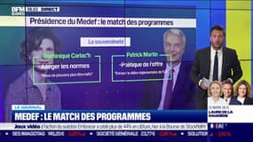 Medef: le match des programmes