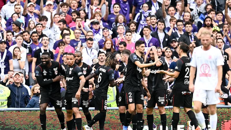 La joie des Guingampais à Toulouse