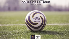 Le ballon de la finale de la Coupe de la Ligue