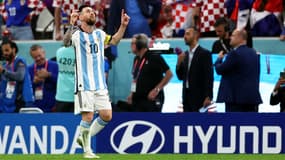 Lionel Messi lors d'Argentine-Croatie
