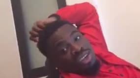 Serge Aurier dans une vidéo Periscope le 13 février 2016
