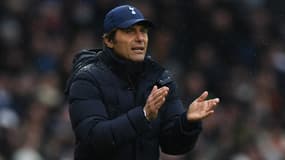  Antonio Conte sur le banc de Tottenham le 13 février 2022.