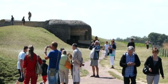 Le site de Longue-sur-Mer, en Normandie.