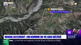 Alpes-de-Haute-Provence: un mort et deux blessés dans un accident de la route à Marcoux