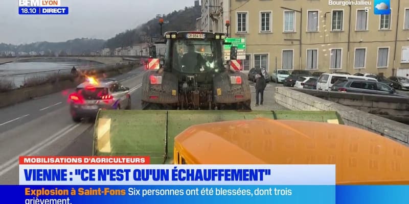 Mobilisations d'agriculteurs à Vienne : "ce n'est qu'un échauffement"