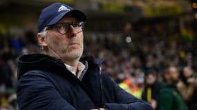 Laurent Blanc lors du match entre Nantes et Lyon, le 11 janvier 2023.