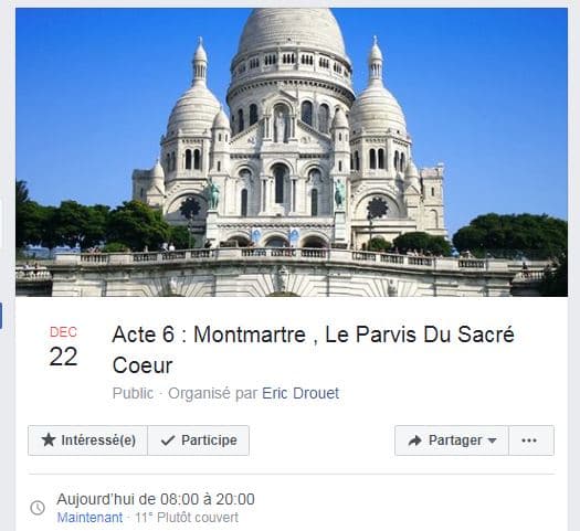 Le groupe lié à la mobilisation des gilets jaunes de samedi Le groupe lié à la mobilisation des gilets jaunes de samedi