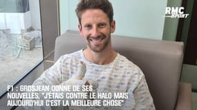 F1 : Grosjean donne de ses nouvelles, "J'étais contre le halo mais c'est la meilleure chose"