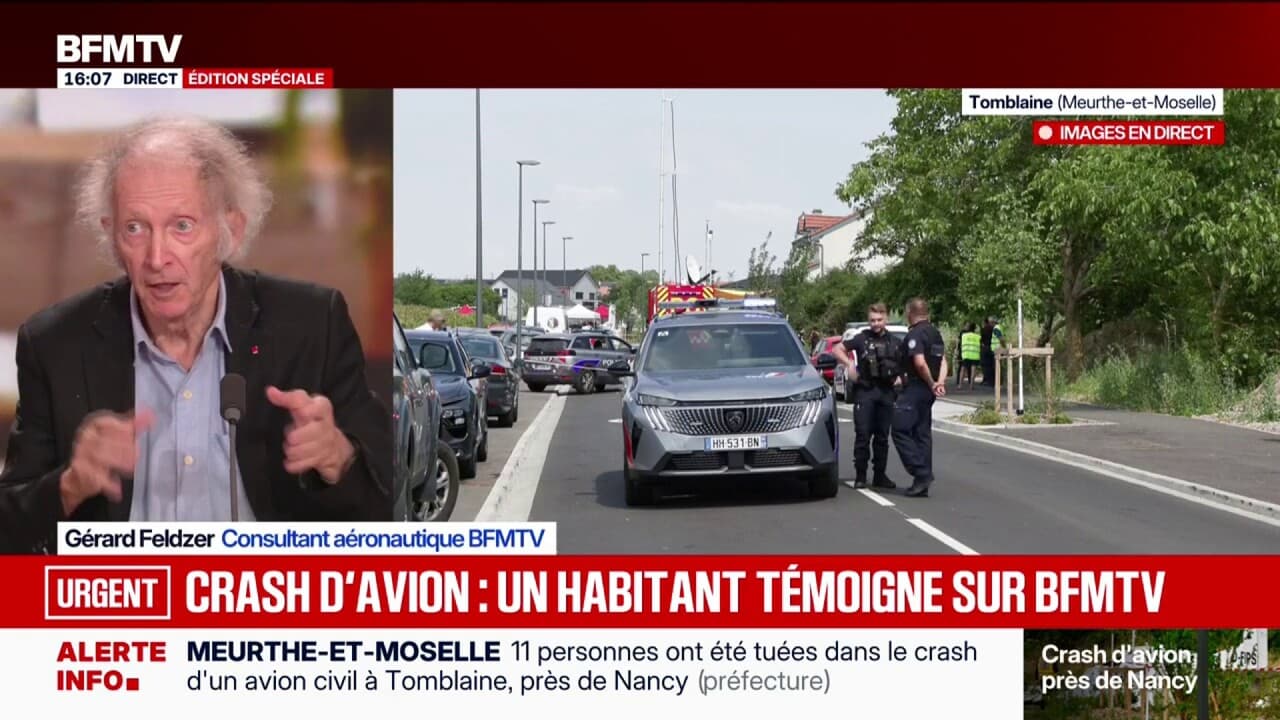Crash d'avion mortel en Meurthe-et-Moselle: "un accident d'avion, pas un problème de parachute", explique Gérard Feldzer, Consultant aéronautique BFMTV