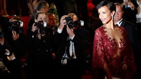 Sonia Rolland lors de la montée des marches du Festival de Cannes, en mai 2014. 