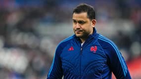 Laurent Sempéré, adjoint de Fabien Galthié en équipe de France en marge du match contre l'Ecosse, le 15 mars 2025