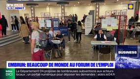 Le forum de l'emploi hiver à Embrun attire beaucoup de monde