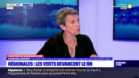 "Une très belle surprise": Fabienne Grébert se félicite des 14,45% de suffrages reçus par sa liste pour les régionales en Auvergne-Rhône-Alpes