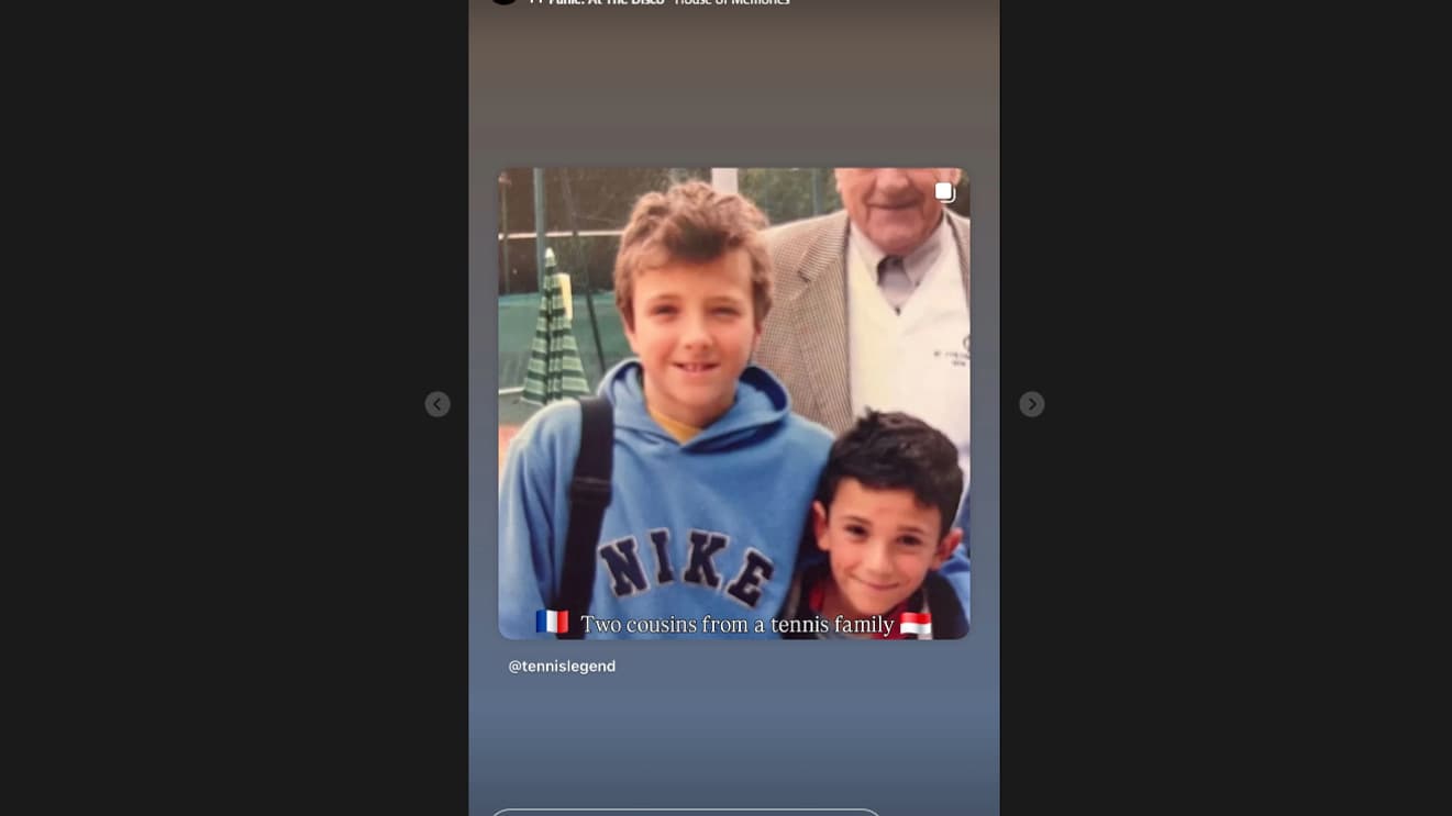Arthur Rinderknech et Valentin Vacherot quand ils étaient enfants