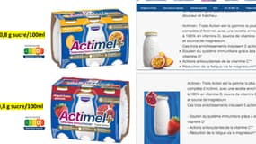 Le nouvel "Actimel+ Triple Action" lancé par Danone en septembre 2024 est particulièrement dans le viseur des créateurs du Nutri-Score