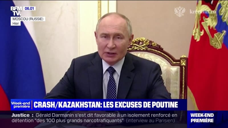 Crash d'avion au Kazakhstan: Vladimir Poutine s'excuse mais nie toute responsabilité