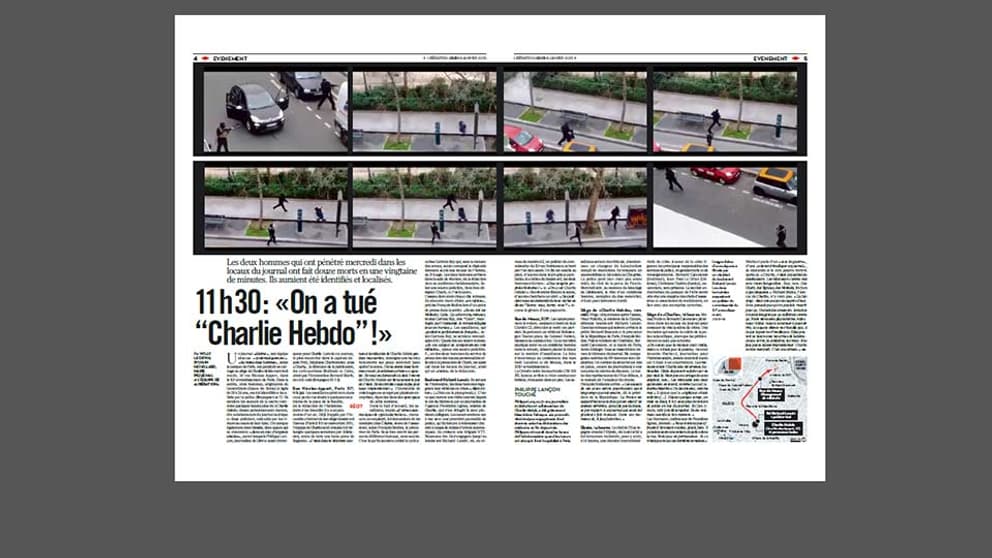 "Libération" a choisi de montrer cette séquence découpée comme un story-board. "Libération" a choisi de montrer cette séquence découpée comme un story-board.