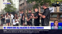 Lyon: visite des All Blacks à l'école Bordas