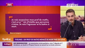 Yvelines : un prof de maths menacé de mort par un élève