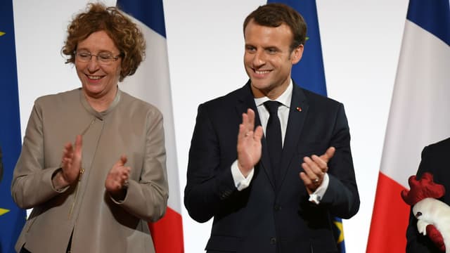 Muriel Pénicaud et Emmanuel Macron