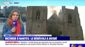 Nantes: le bénévole du diocèse a reconnu avoir allumé les trois incendies dans la cathédrale
