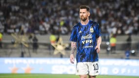 Lionel Messi avec l'Argentine avant unmatch amical, mars 2023