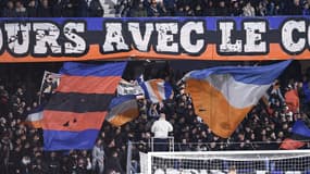 Des supporters de Montpellier, à La Mosson le 8 décembre 2023