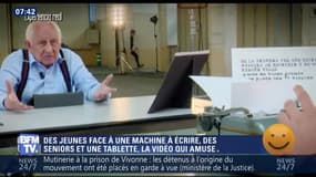 La vidéo des jeunes face à une machine à écrire et des seniors face à des tablettes amuse - 13/09