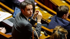 Gabriel Attal, le 20 janvier 2025 à l'Assemblée nationale.