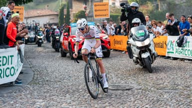 Tadej Pogacar sur le Tour de Lombardie, le 11 octobre 2025
